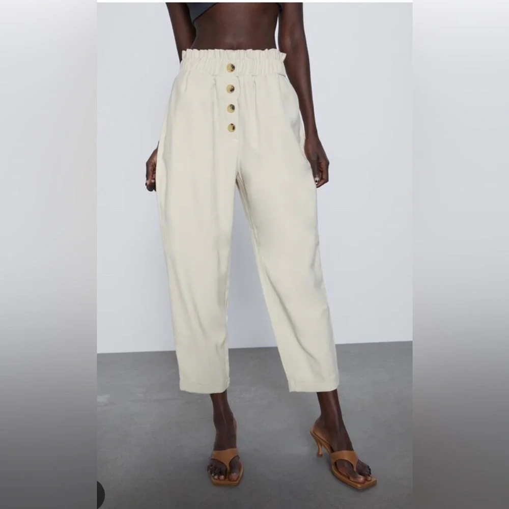 Zara Paperbag trousers - Picture 1 of 6
